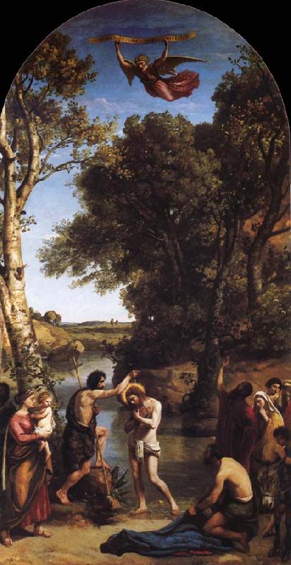 Corot Camille The Baptism of Christ France oil painting art